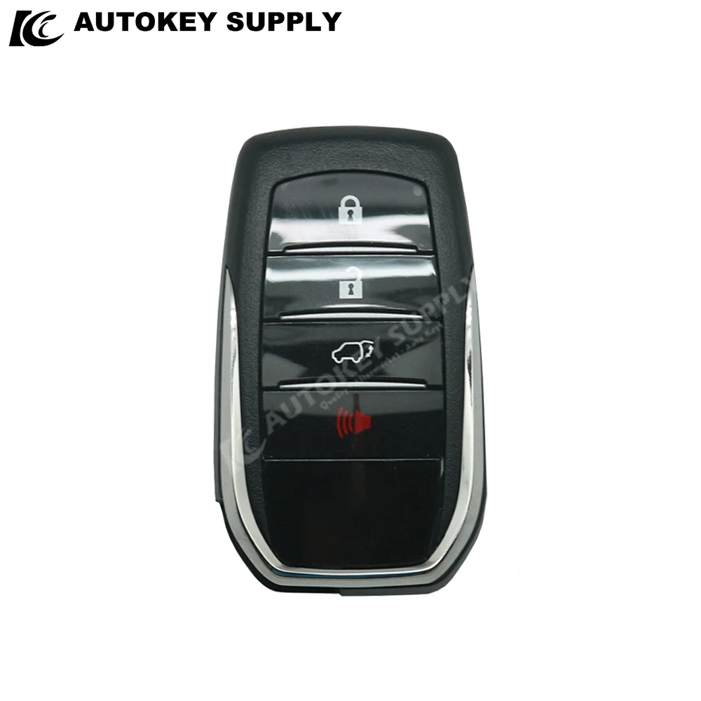 AutokeySupply AKTYS322 3+1 przyciski inteligentny klucz inteligentna obudowa pilota do Toyoty