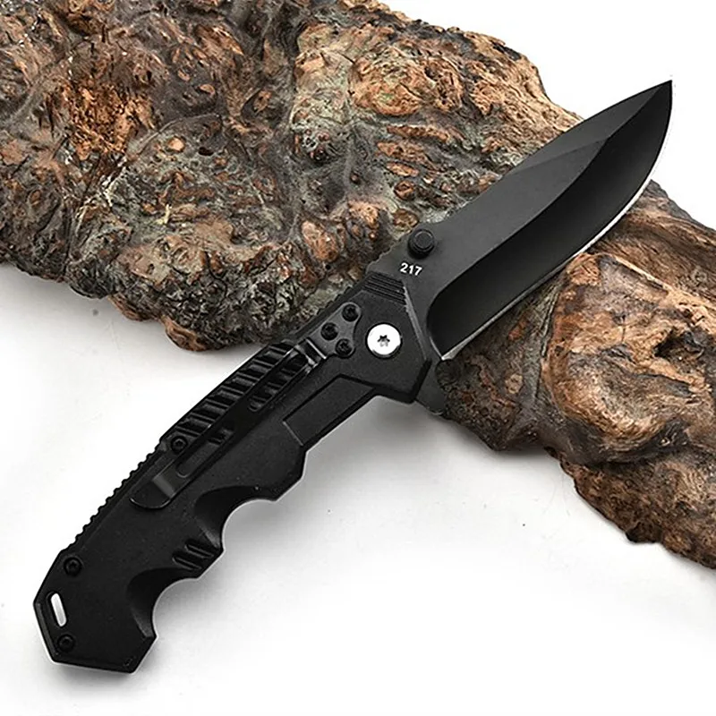 S/L Folding Knife Pocket Knife Tactical Survival Portable Camping Stainless Steel Knife Cut Fruits Open Cans For Outdoor Carry