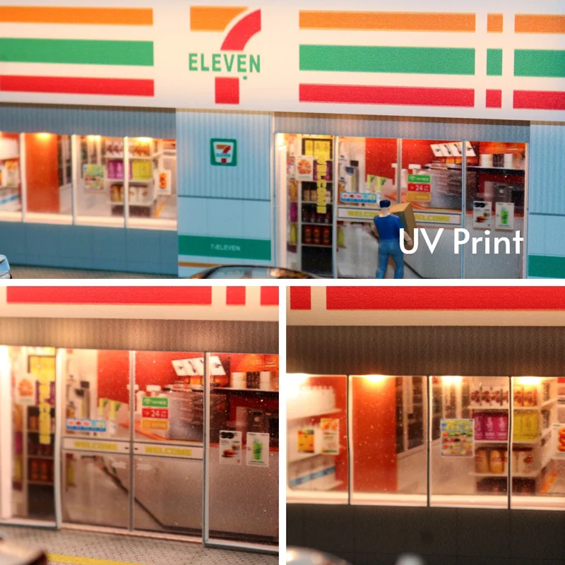 1:64 ديوراما سيارة المرآب مشهد مصغر الشكل الدمى مدينة الشارع سكيب نموذج مناسبة للعجلات الساخنة 1/64 JKM CCA جمع هدية #2