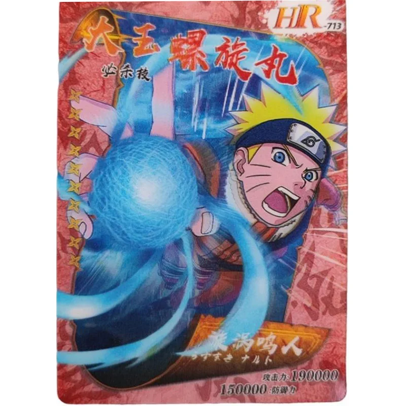 Anime NARUTO Rare HR Refraction Foil Deidara Senju Hashirama Yamanaka Ino Toys for boys Collectible Cards Birthday Present