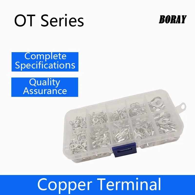 5PCS 10PCS 20PCS OT-300A/400A/500A/600A/800A/1000A High Current Tin Plated Copper Terminal Bare Nose Cable Crimp Ends