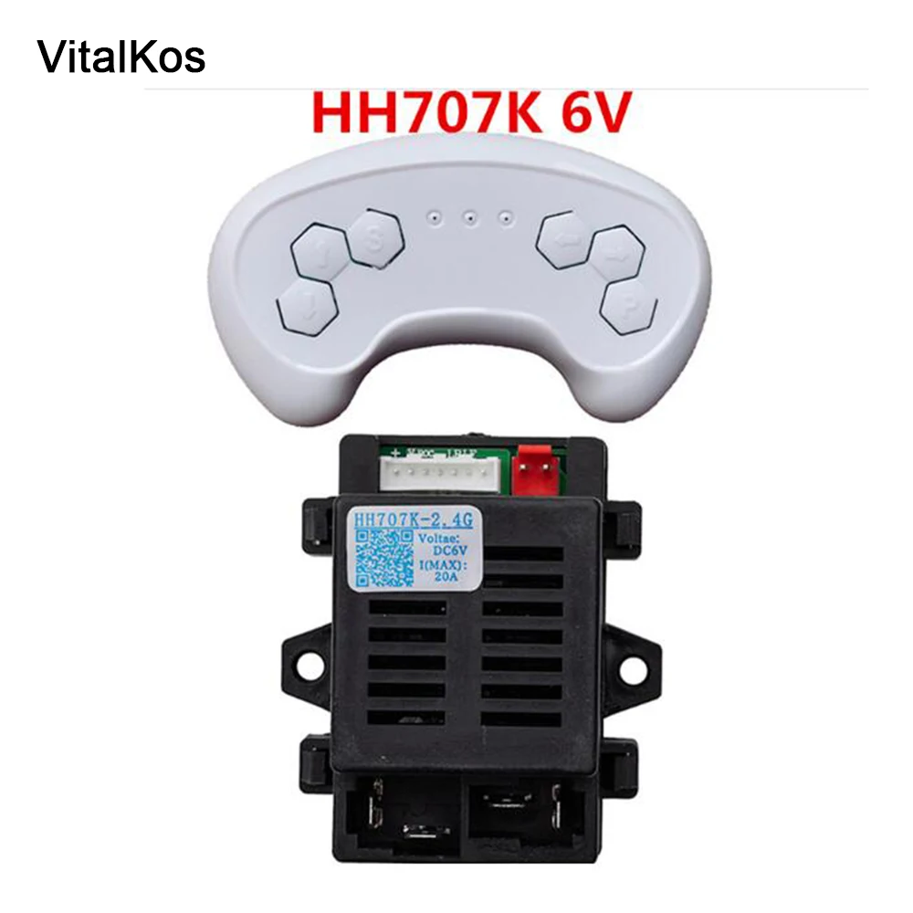 VitalKos controle remoto e receptor para carro elétrico infantil, Bluetooth Ride-on carro peças de reposição, opcional, HH701K