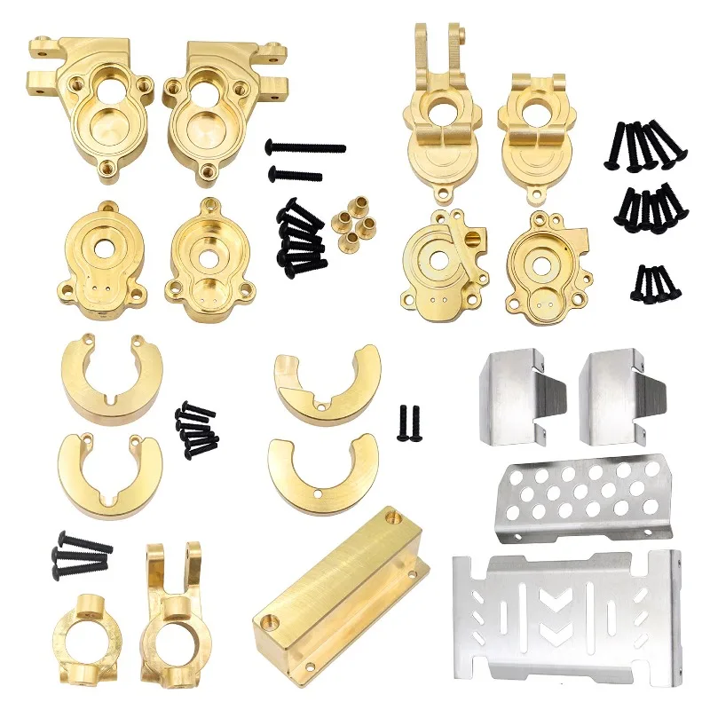 1/10 Easy Control YK4106 YK4107 Brass Steering Cup, Rear Axle Seat Counterweight C Seat, Armor RC Remote Control Car