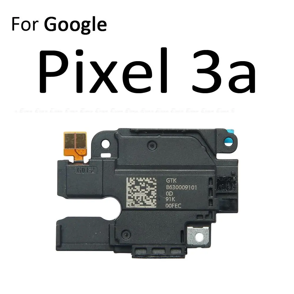 Haut-parleur à fond arrière avec câble flexible, sonnette, pour Google Pixel 2 3 3a 4 XL 5 3XL 3aXL 4XL 5a 5G 6 7 Pro