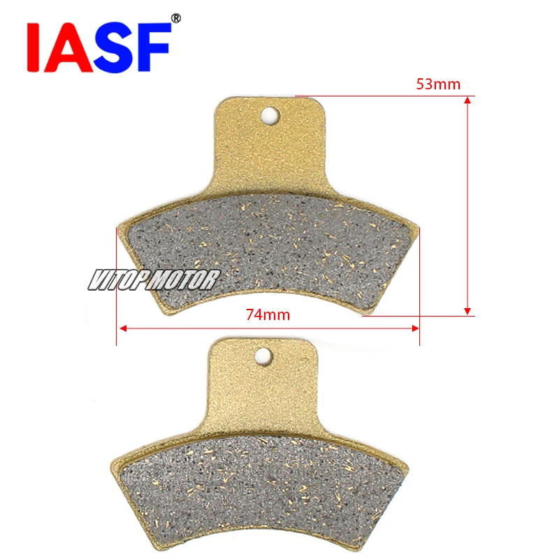 IASF Motorcycle Rear Brake Pads Set for LINHAI ATV Muddy 300 QUADZILLA 400 CVT 150 320 CUV 300 Polaris Disc Brake Pads 1 Pair