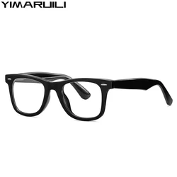 YIMARUILI Fashion High-quality TR90 Eyewear Retro Blue Light Blocking Optical Prescription Eyeglasses Frame Men and Women 2102
