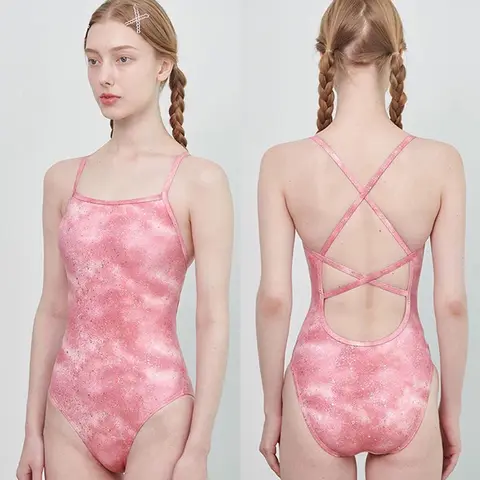 2025 new swimsuit women's popular swimming pool exclusive high-end one-piece racing swimsuit