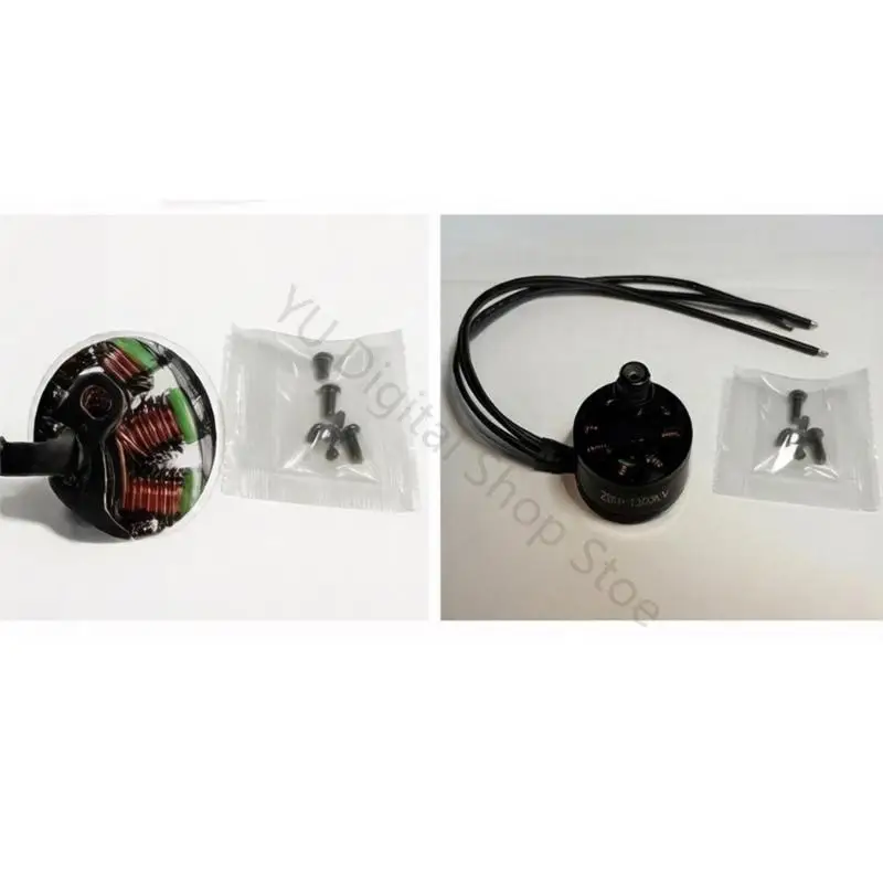 96BA Metal Housing 2807 1300KV Brushless Motor for Multirotor Power Setup, 1300KV Output for 7-8in FPV Replacement, Assembly