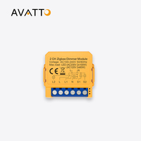 AVATTO Tuya ZigBee Smart Dimmers Switch Module Mini 2 Way Control LED Lights Dimmable Switch Works with Alexa Google Home