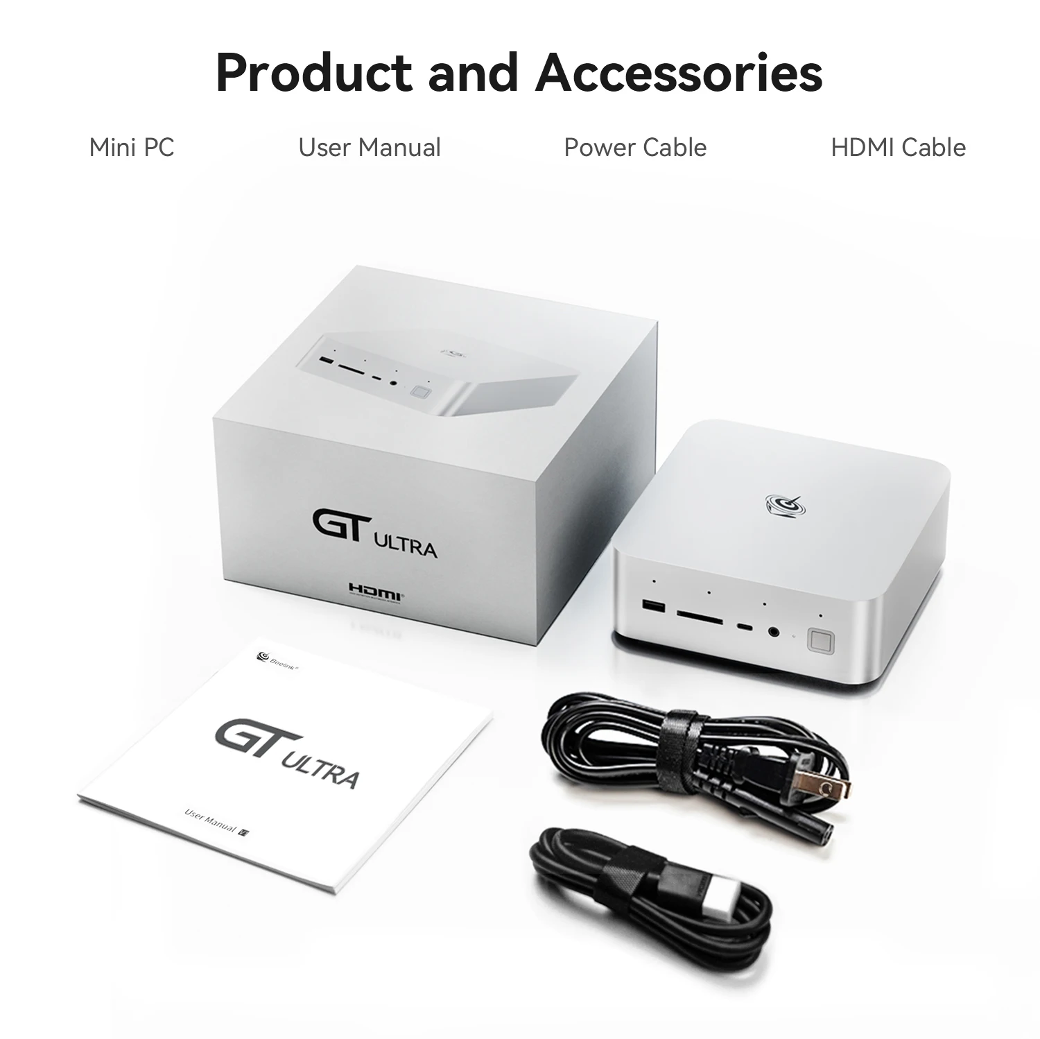 Beelink GTi12 Ultra Mini Pc Intel I9-12900H 32GB DDR5 RAM 1TB SSD Wifi6 BT5.2 Voice Interaction Laptop Gamer Desktops Computer