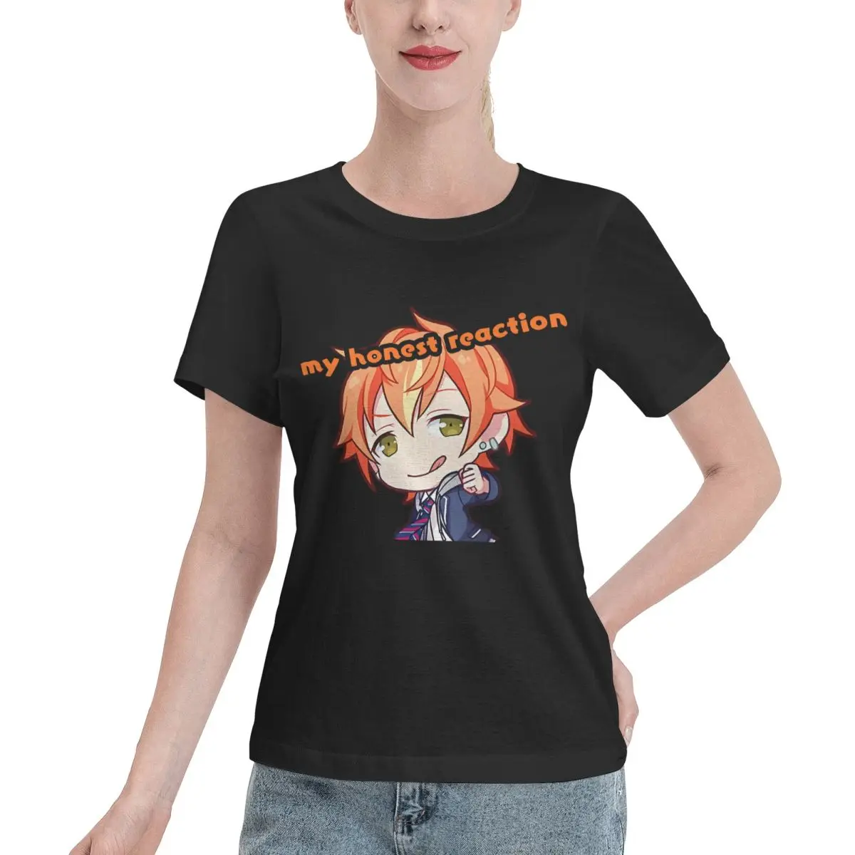 Popular Pick Akito Shinonome Women's T-shirt Korean Casual Blank T Shirt
