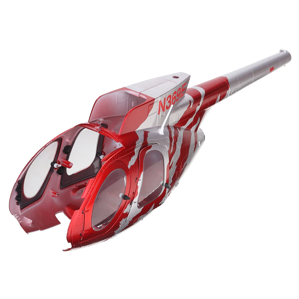 

Eachine E220S MD500 RC Helicopter Spare Parts Red Nose Cover Set / Tail Wing Set / Canopy