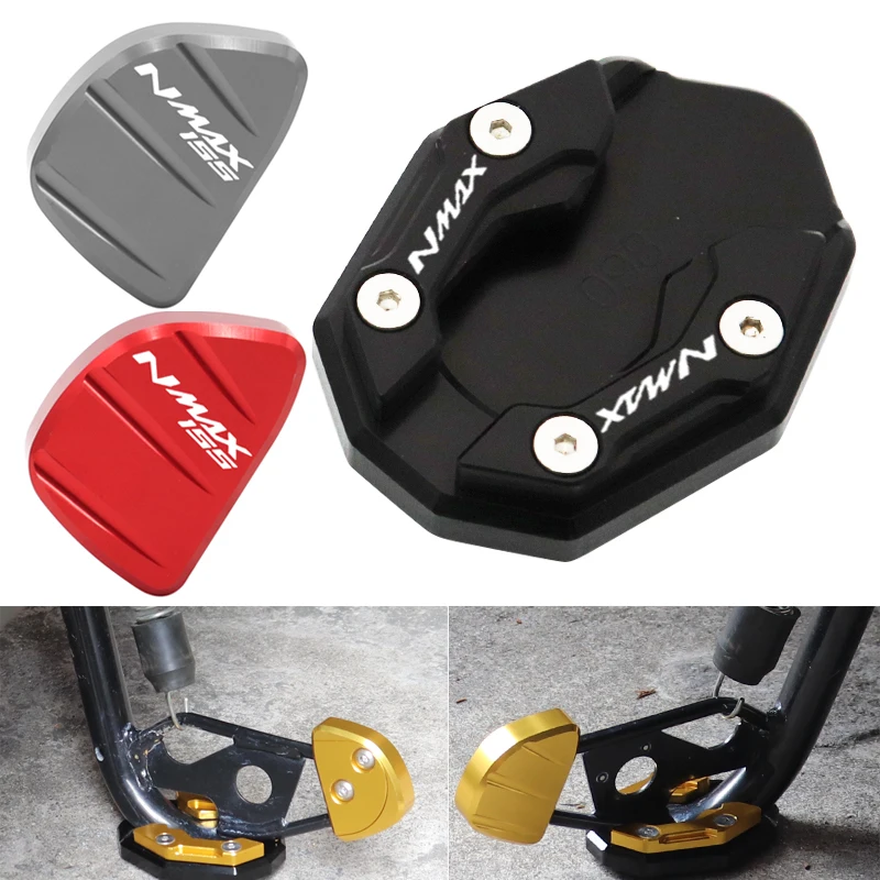 Motorcycle Accessories for YAMAHA NMAX155 NMAX125 N-MAX NMAX 155 125 Foot Side Stand Extension Pad Kickstand Kick Stand Plate