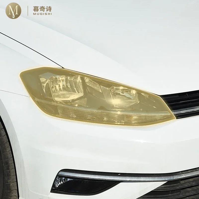 

Pre cutting Exterior Headlights transparent protective film TPU scratch resistant For Volkswagen Golf GTI MK7 2017-2020