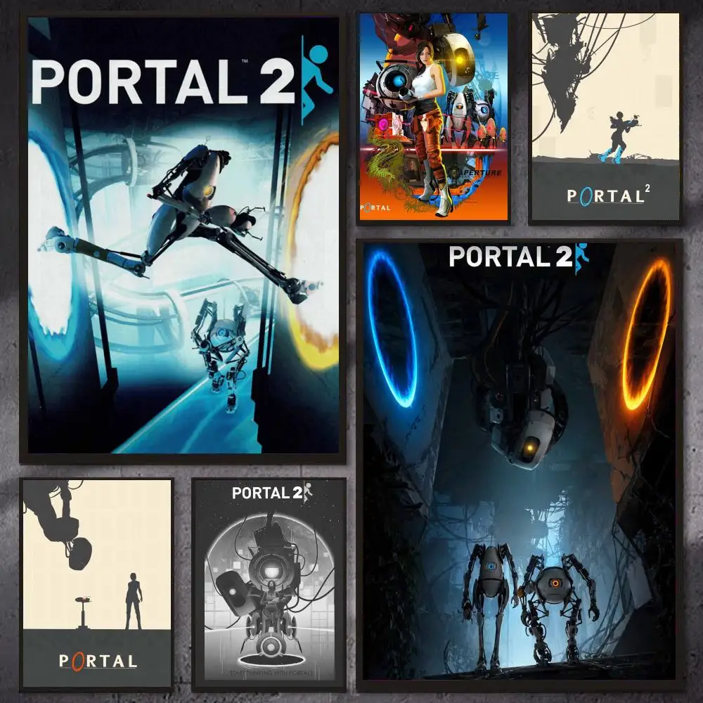 Classic Puzzle Game P-Portal Poster PP Wall Decor Posters Celebrity Art Prints Aesthetic Wall Art Bedroom Office Home Gift