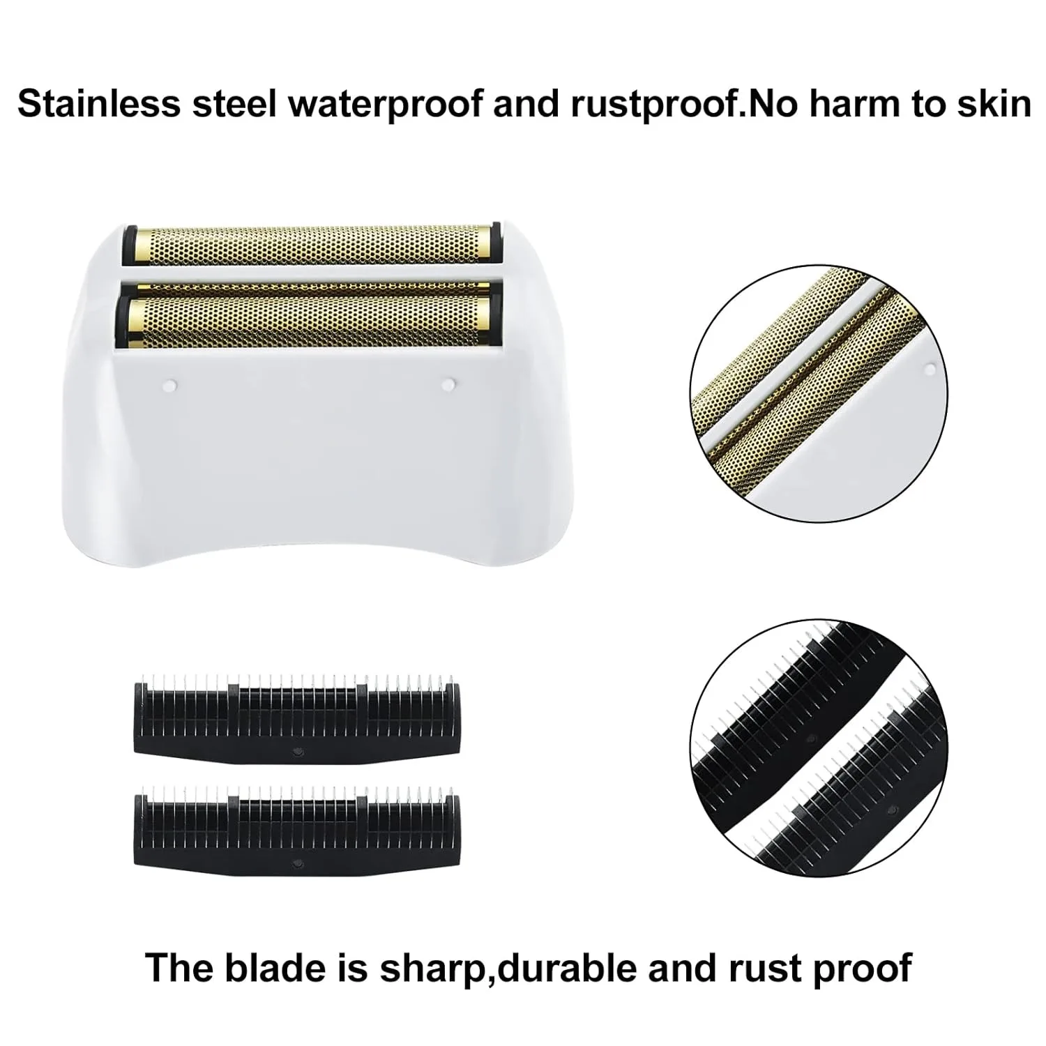 Replacement Foil & Cutters, Golden Fits Andis #17150 Electric Shaver Blade Repair Parts
