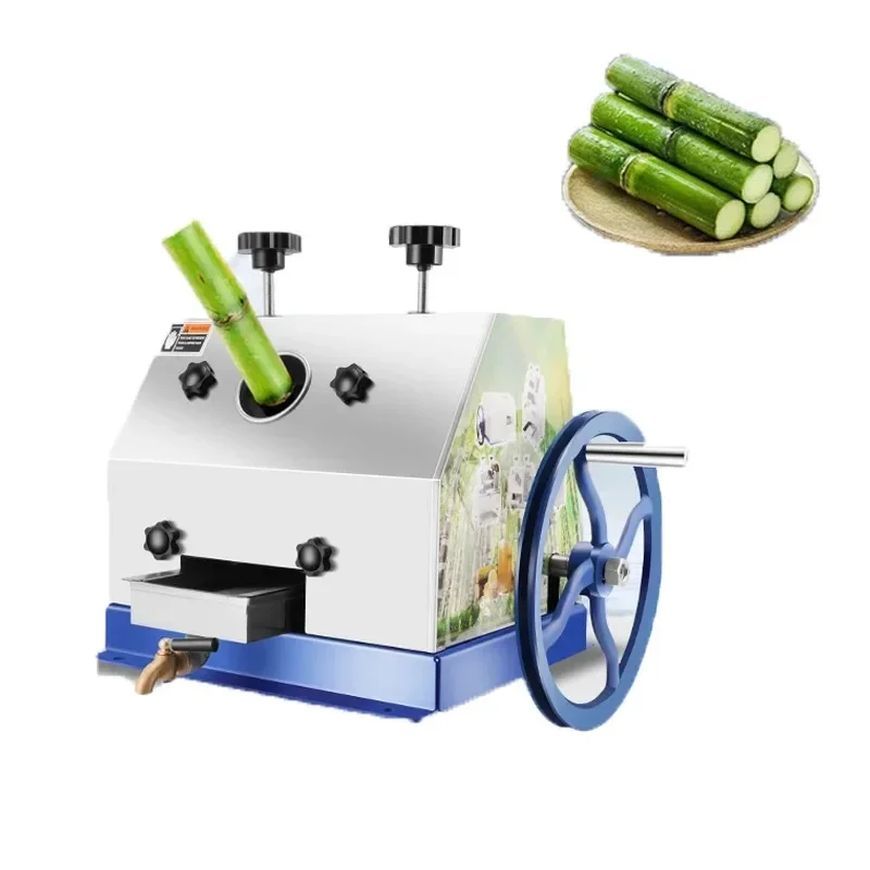 Manual Sugar Cane Juicer Machine Stainless Steel Sugar Cane Juice Press 6CM Inlet Sugarcane Juice Squeezer