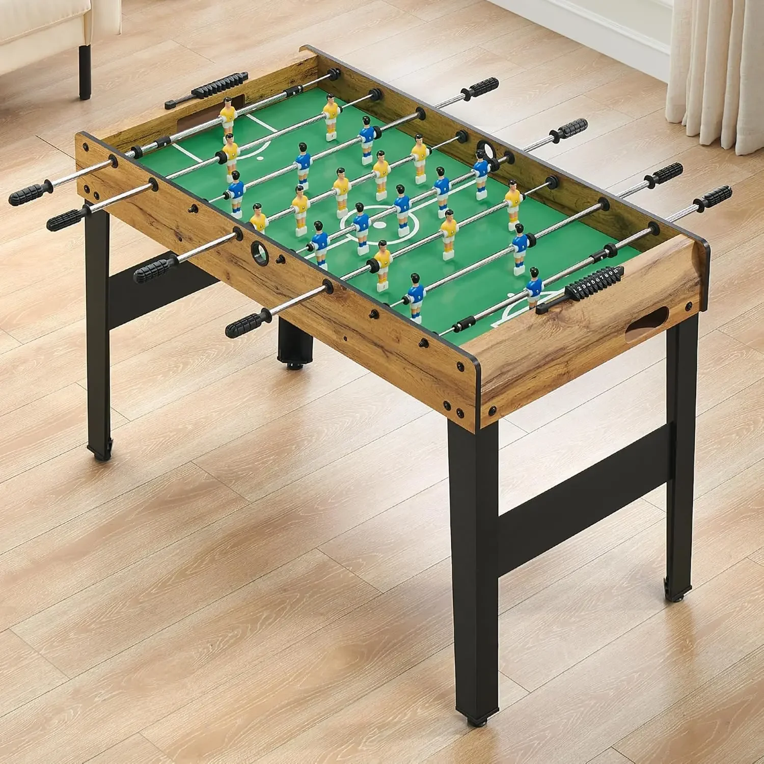 48 Inch Foosball Table Game Room Size, Soccer Table Game for Kids and Adults, Arcade Table Soccer for Home, Indoor Game Room