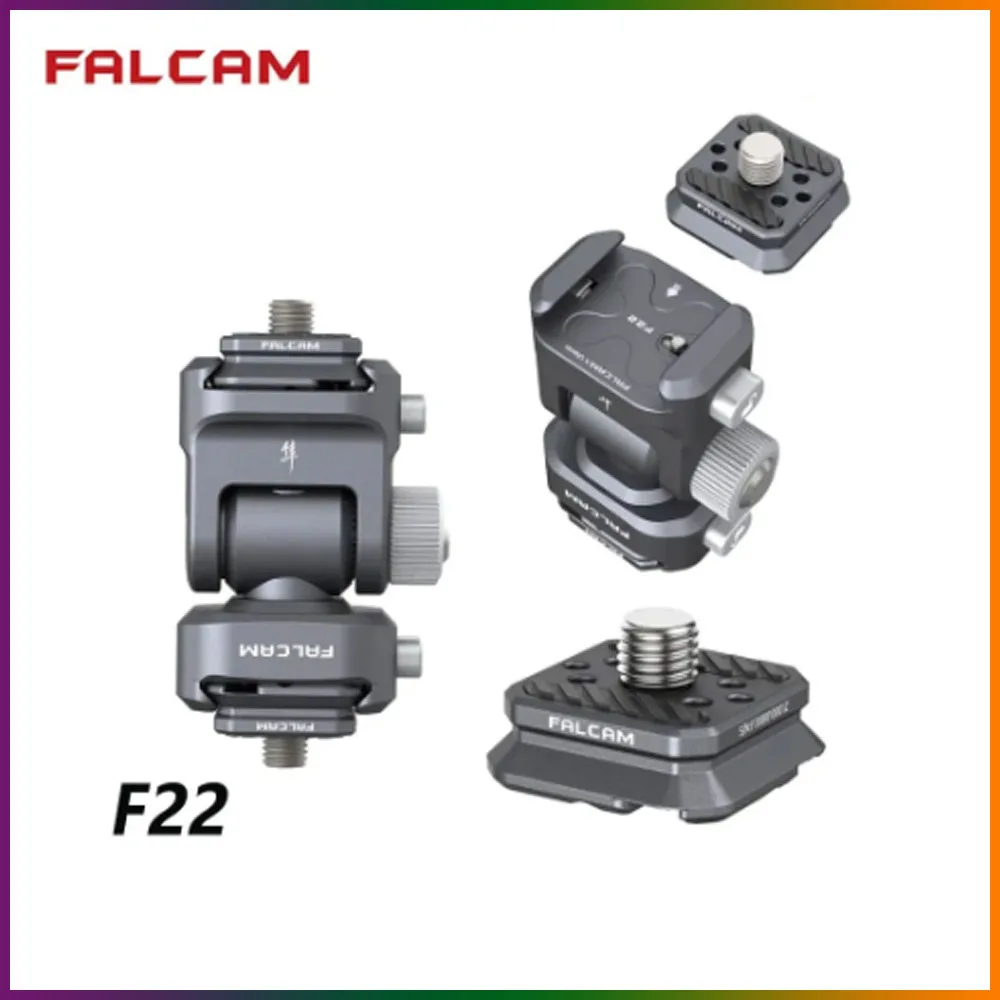 

Falcam F22 Quick Release Monitor Holder Camera Clamp 360° Pan Tilt Head Adjustable for DSLR Camera LED Lamp Aluminium Alloy