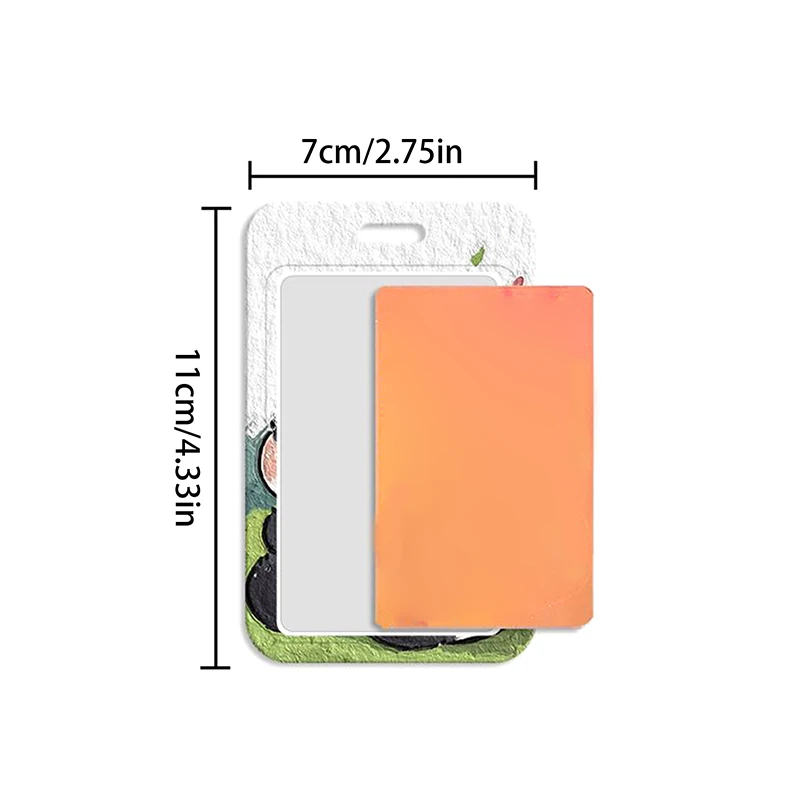 Juego de tarjetas de Panda lindo de Anime, cordón para llaves, teléfono móvil, cuerda para colgar, soporte para tarjeta de identificación, llavero,