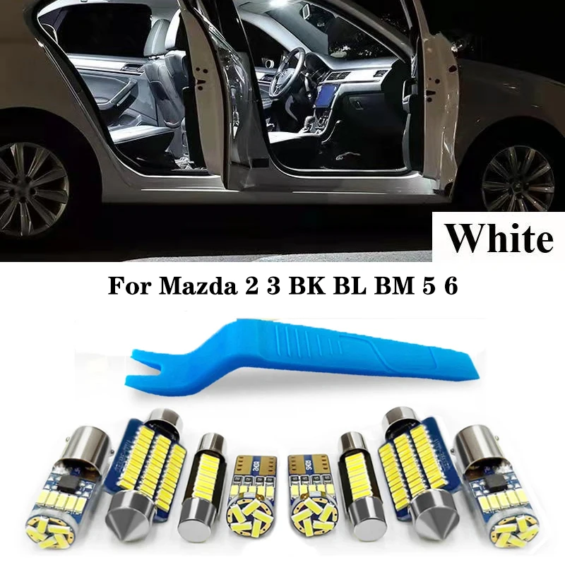 Car Interior LED Lights Canbus For Mazda 2 3 BK BL BM 5 6 GG GH GJ GL 2004 2006 2007 2008 2010 2014 2015 2016 2020 Accessories