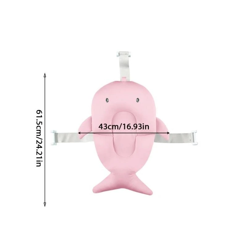 J15U بساط حمام للأطفال حديثي الولادة وسادة استحمام بتصميم مريح #6