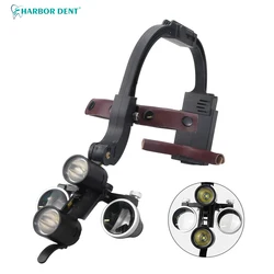 Luz LED de cabeza Dental de alta definición para dentista, lupa binocular quirúrgica de alta calidad, 5W, 2.5X, 3.5X