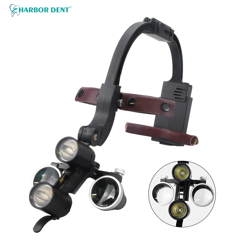 5W High definition Dental LED Head Light 2.5X 3.5X high Lamp for dentist surgical binocular magnifier   high quality dental  sup