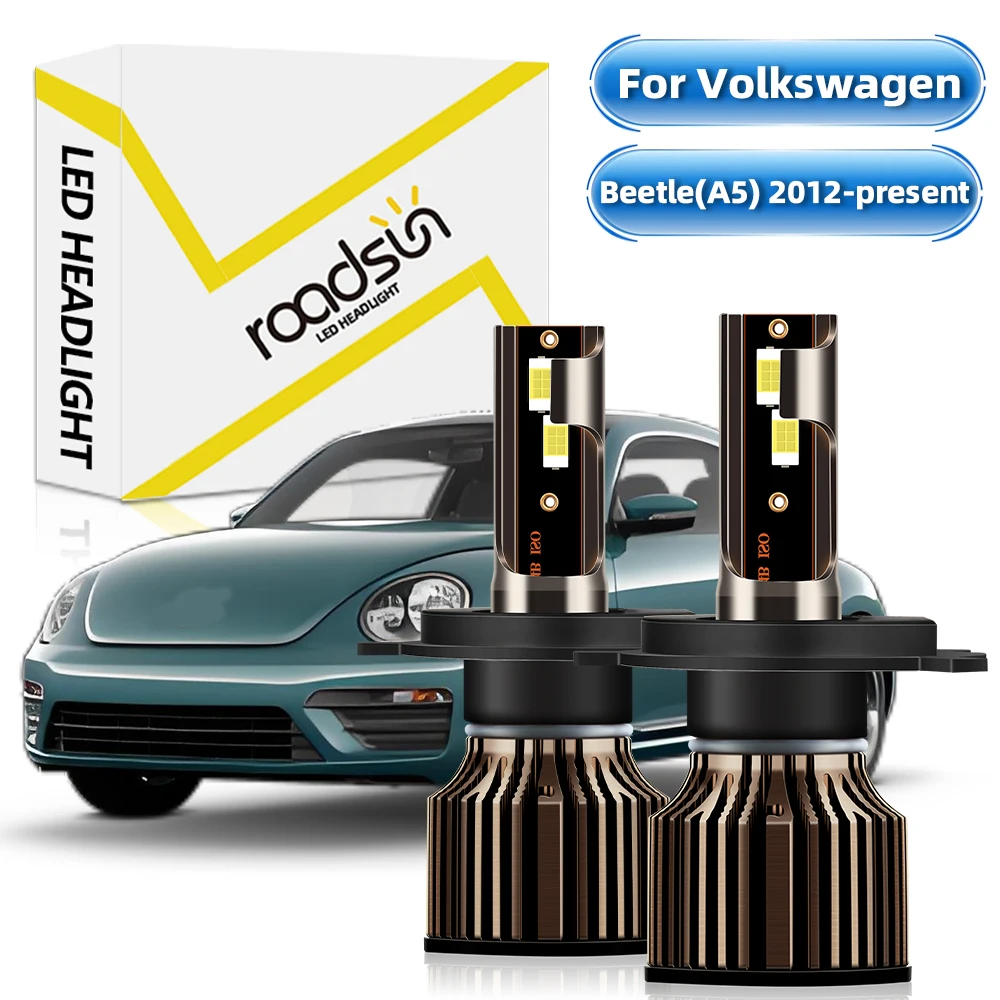 

[Для Volkswagen Beetle(A5) 2012-gift 】светодиодные лампы H4 Дальний/ближний свет фары 6000 К Белый 400% лм сверхъяркий Plug And Play