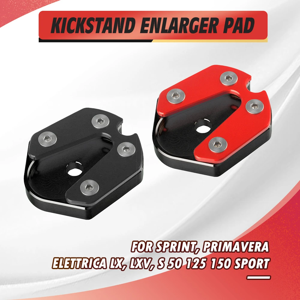 

For Sprint, Primavera, ELETTRICA LX, LXV, S 50 125 150 Sport Motorcycle Kickstand Side Stand Extension Enlarger Extender Plate