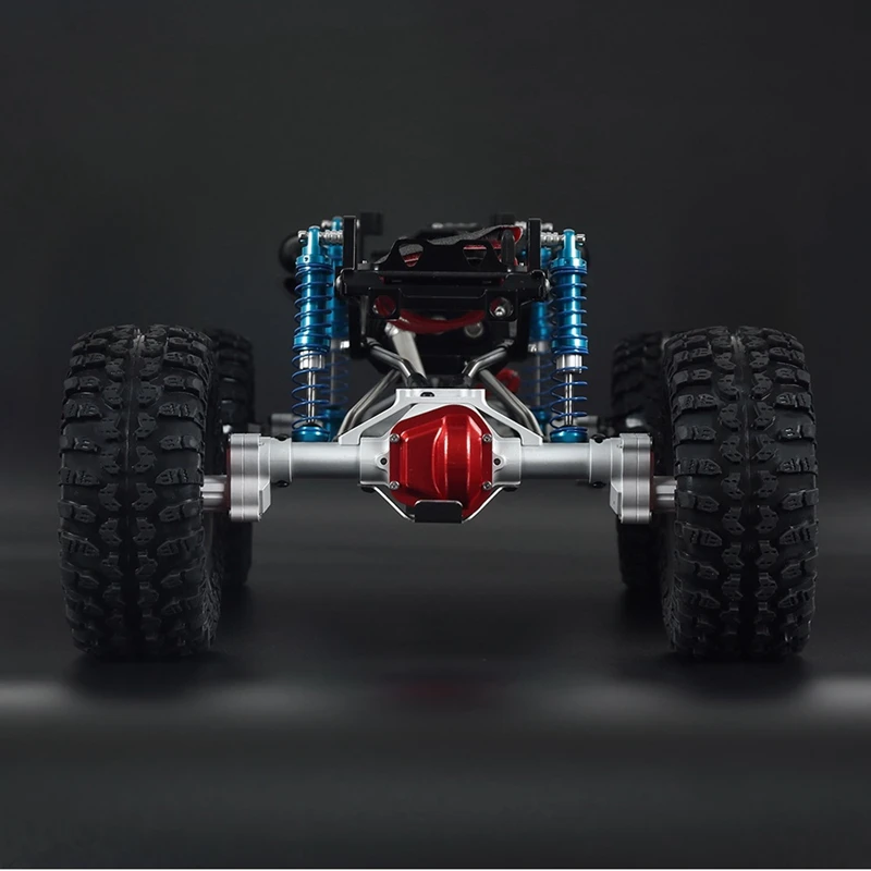 Metalowy zestaw przedniej i tylnej osi portalowej do 1/10 RC Rock Crawler Car Axial SCX10 i SCX10 II 90046 90047 Parts