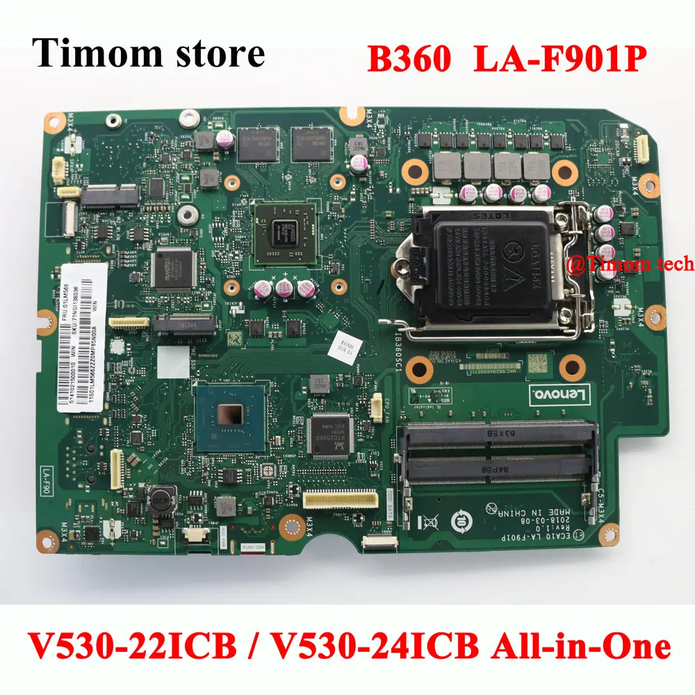 

B360 GPU DPK for V530-22ICB All-in-One 10US 10UT V530-24ICB All-in-One 10UX 01LM566 5B20U53692 Motherboard With GPU LA-F901P