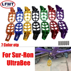 Motorcycle Footrest For Surron Ultra Bee Sur-Ron Foot Pegs Footpegs Rests Pedals Pegs Electric Vehicle Enduro Dirt Bike Parts