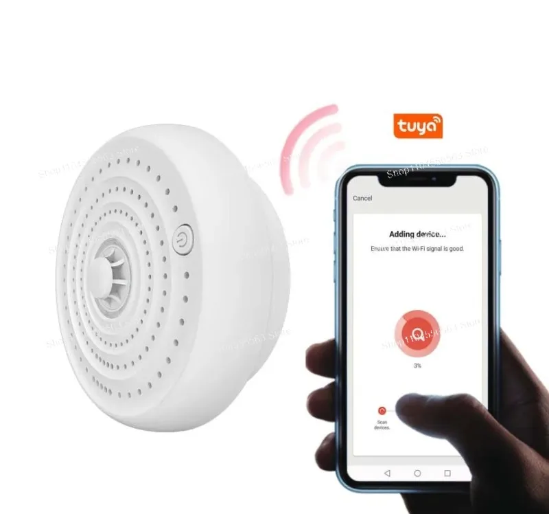 Smart WiFi Vape Detector AJ-660 PM2.5 Monitoring with Tuya APP Remote Alert E-Cig Sensor