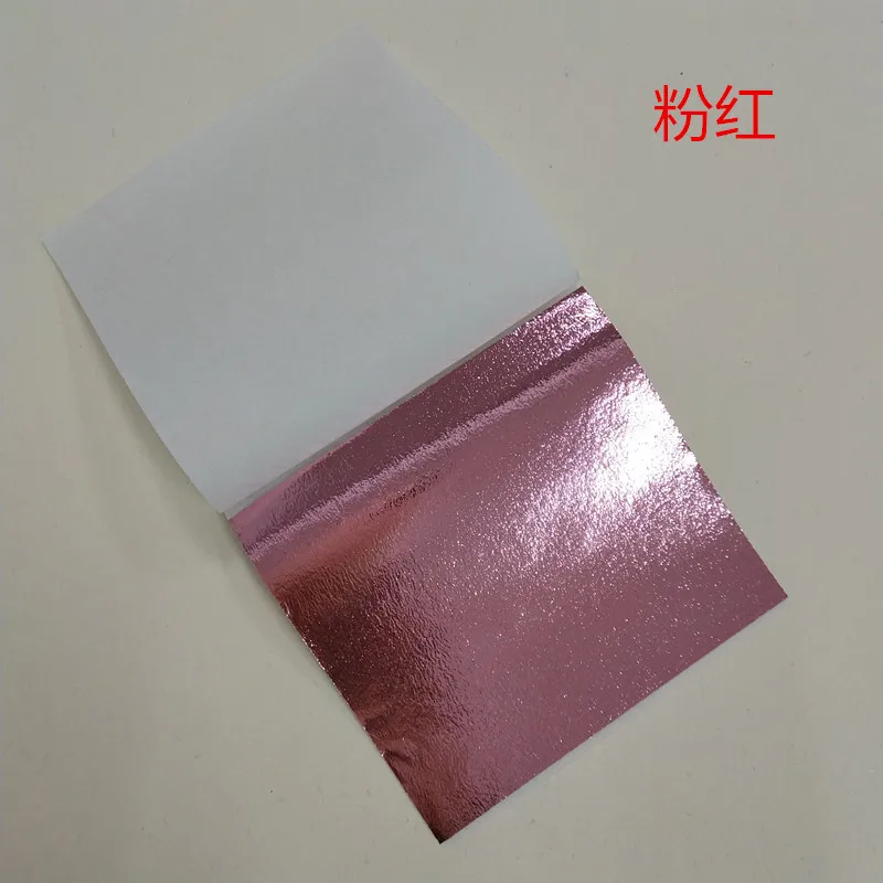 100 Stück 9 cm einzeln verpackte Nachahmung von Gold- und Silberblatt-Folienpapiere für DIY-Epoxidharz-Handwerk, Nagelkunst-Schmuckherstellung