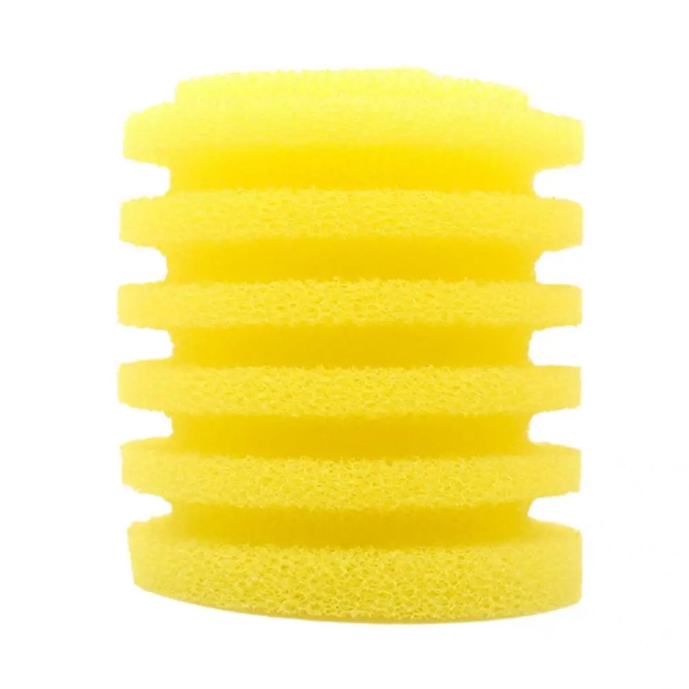 Fish Tank Sponge  Useful Round Yellow Aquarium Filter Pad  Three-dimensional Structure Fish Pond Filter