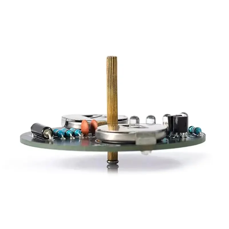 

LED Rotating Gyroscope DIY Kit Blinking Lights Circuit Board Soldering Practice Electronics Kit For Beginner Soldering Learning