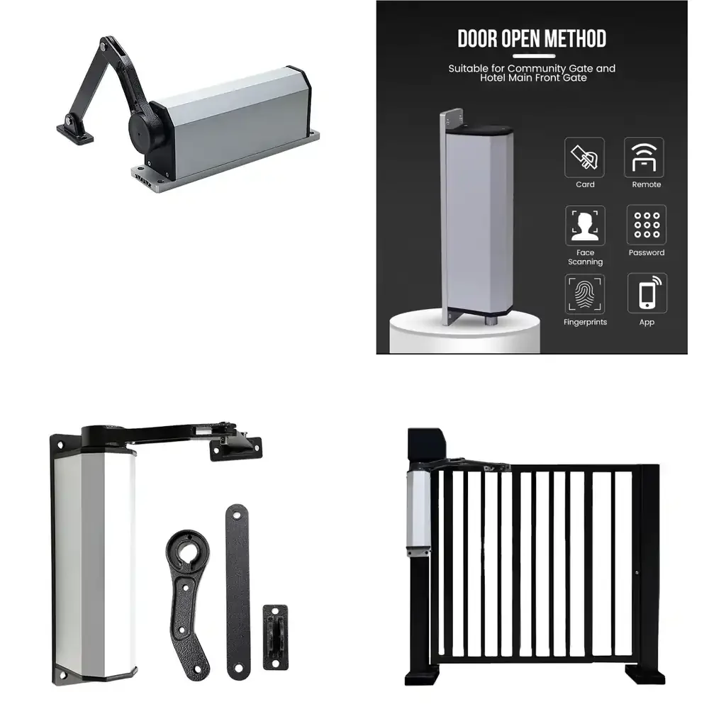 Goldbridge Side Mount Garage Automatic Gate Opener 90 Degrees for Community Gate and Hotel Main Front Gate