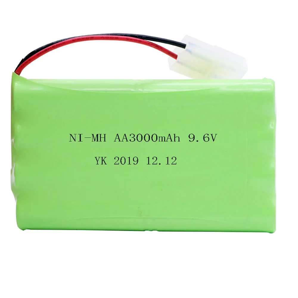 5PCS 9.6V 3000mAh NiMH Battery For Rc toys Car Robot Boat Gun Tank Train Ni-MH AA 2400mAh 9.6V AA Battery Pack Tamiya/SM/EL Plug