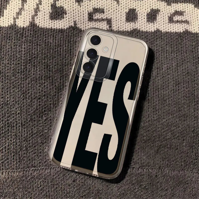 

NO And YES Personalized Art Case for Samsung Galaxy S26 S23 Ultra S24 S21 S20 Plus S22 FE S25 Edge Note 20 Ultra 10 Phone Cover