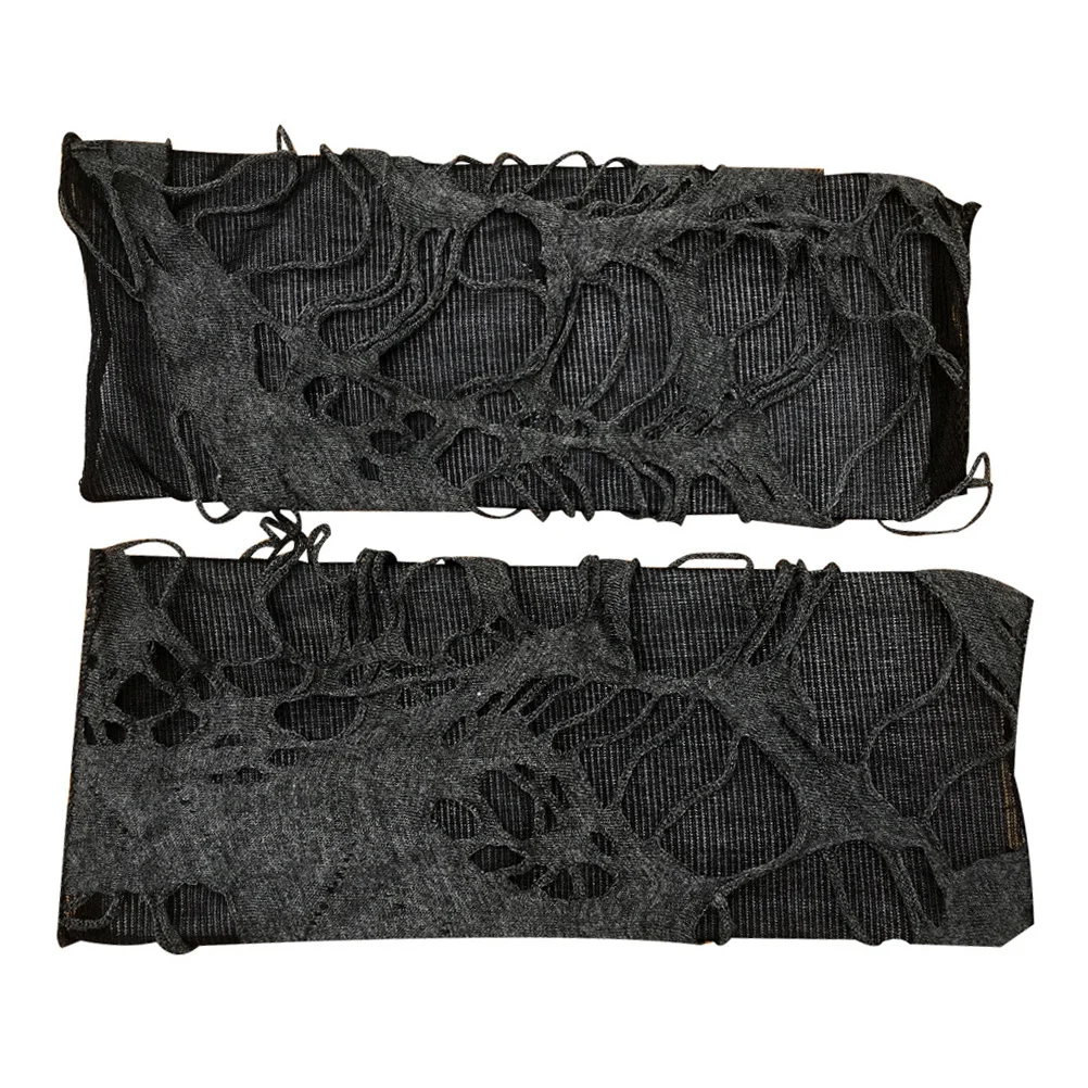 

1Pair Fingerless Gloves Punk Style Arm Decor Party Concert Accessory Elastic Comfortable Durable Easy Wash Air Dry