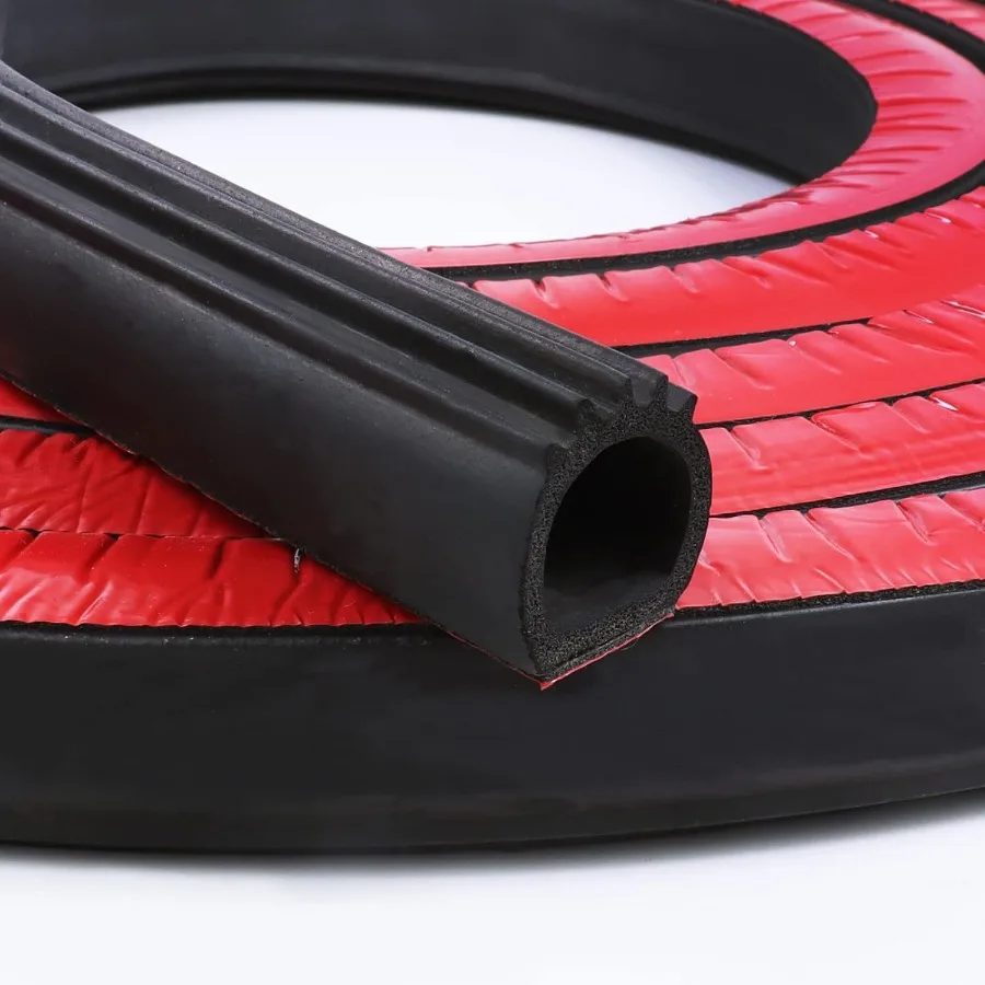 

D Shape Door Rubber Seal Strip 1 Heavy Duty SelfAdhesive EPDM Rubber Weather Stripping for Filling Gaps in Automotive RV Truck