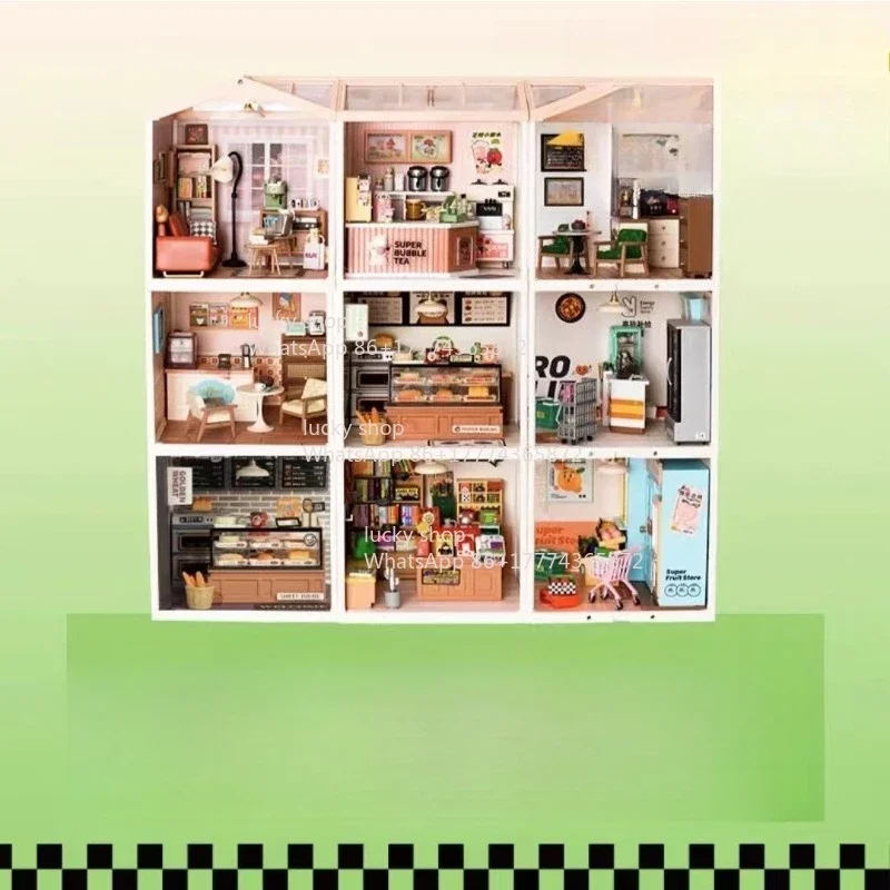 

Shop Milk Tea Shop Living Room Handmade DIY Hut Super Decompression Holiday Gift