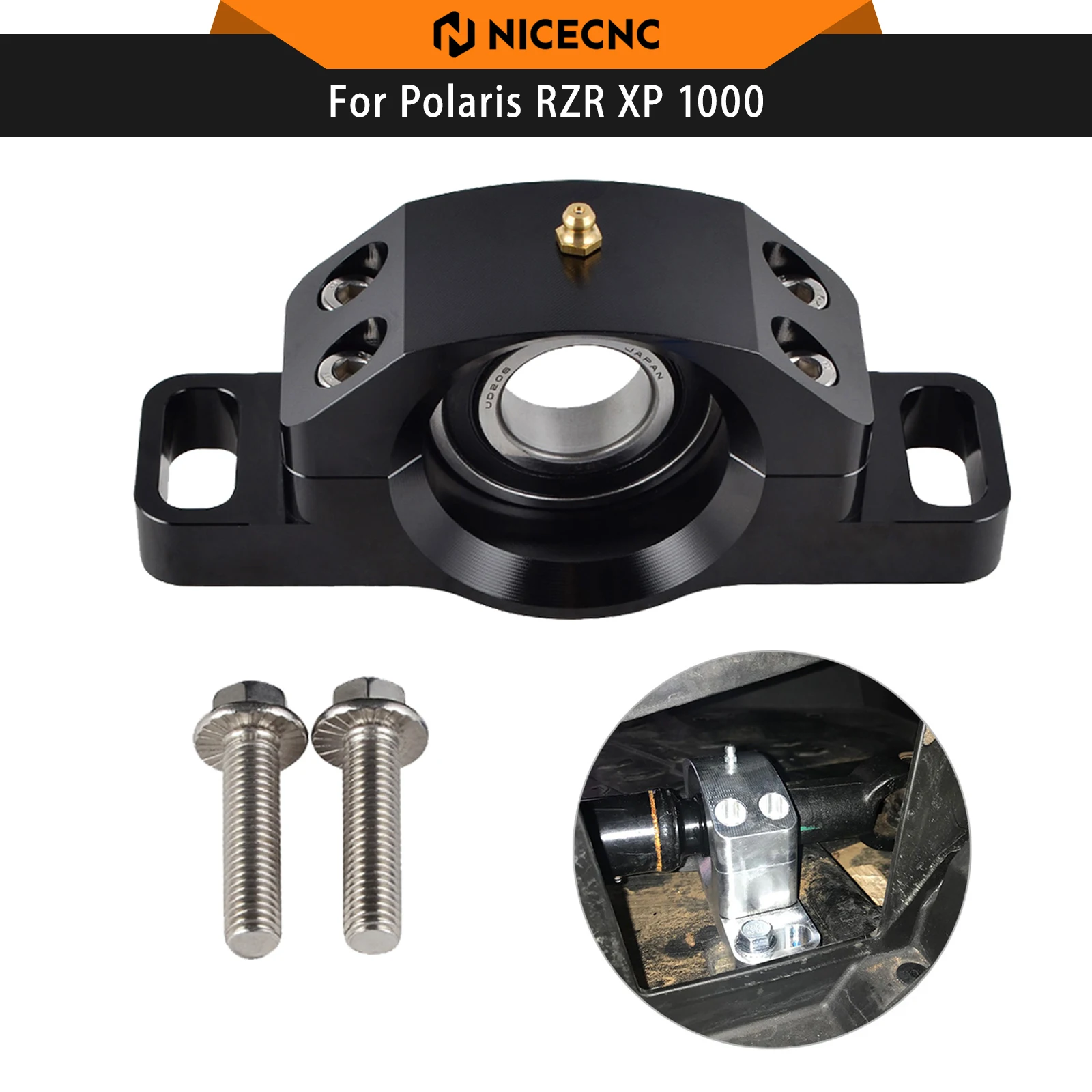 NICECNC For Polaris RZR XP 1000 Carrier Bearing For Polaris RZR 900 RZR S4 XC 2012-2018 Aluminum Shock Absorption 3514900