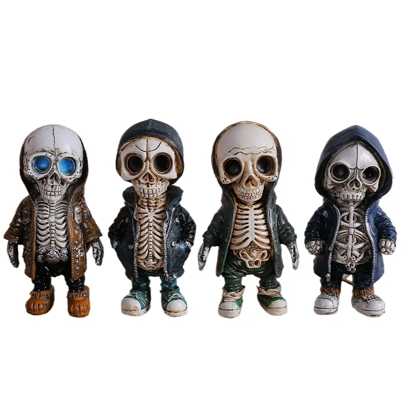 New Halloween Skull Ornaments, Fashionable Creative Ornaments, Halloween Atmosphere, Scene Decoration Props