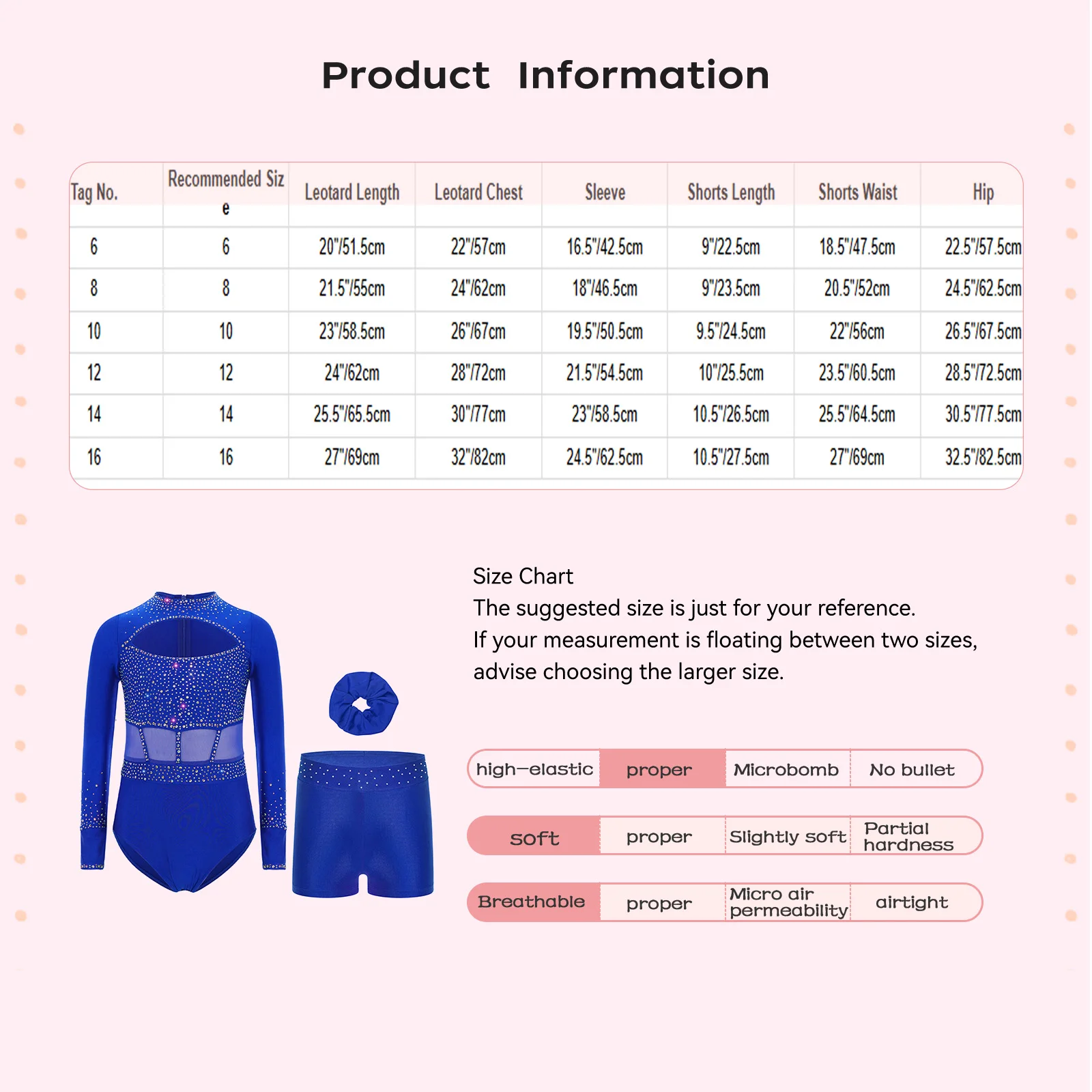 キラキララインストーンバレエダンスボディスーツ子供用女の子体操衣装長袖/ノースリーブレオタードショーツ付き帽子付き