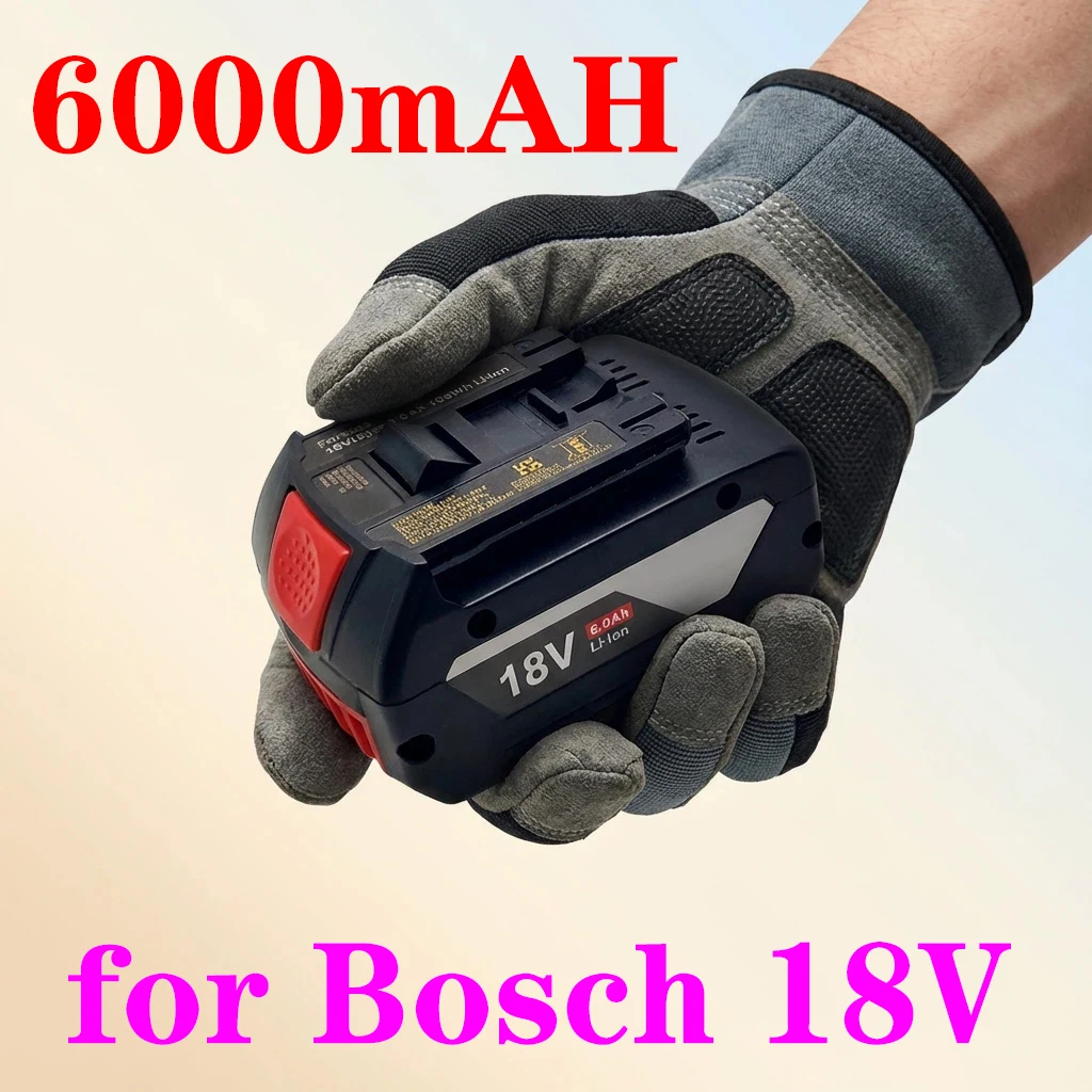 

18 В 6000 мАч для аккумулятора Bosch 18 В подходит для электроинструментов Bosch 18 В перезаряжаемый литий-ионный аккумулятор