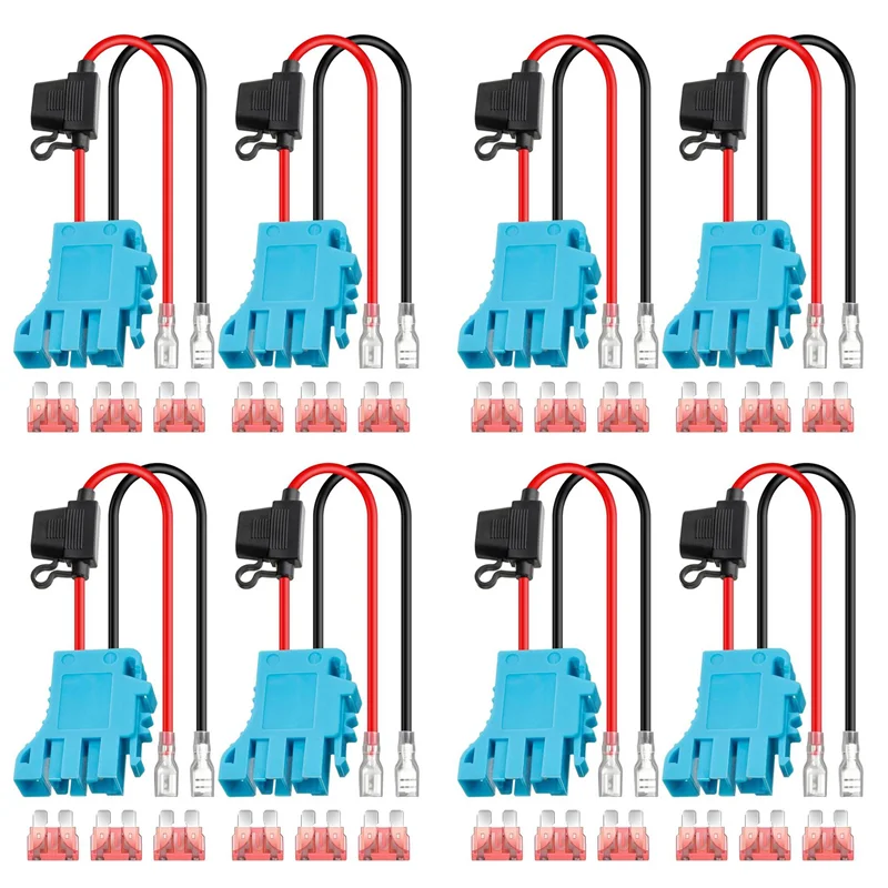 

Комплект из 8 шт. AS60-8Pack: Замена разъема проводки 12 AWG для 12-вольтовой SLA-батареи Peg-Perego для детских электромобилей с предохранителем
