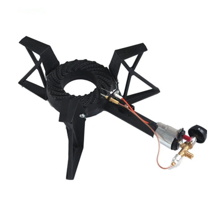 المصنع مباشرة موقد غاز حديد الزهر 40x40x15 سم 10kW البروبان البيوتان طباخ محمول للطاولة الموفرة للطاقة في الهواء الطلق