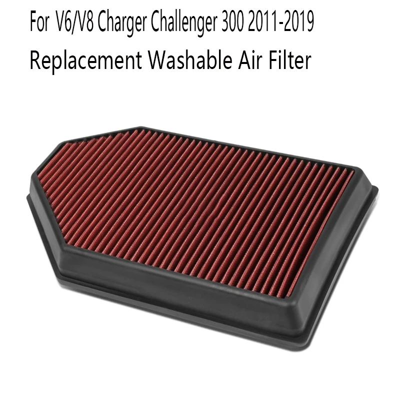 Car Replacement Air Filter Washable Air Filter For Chrysler/Dodge V6/V8 Charger Challenger 300 2011-2019